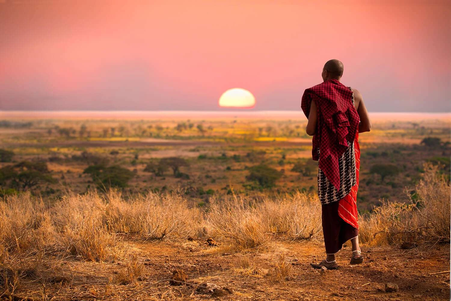 A Maasai village in Tanzania