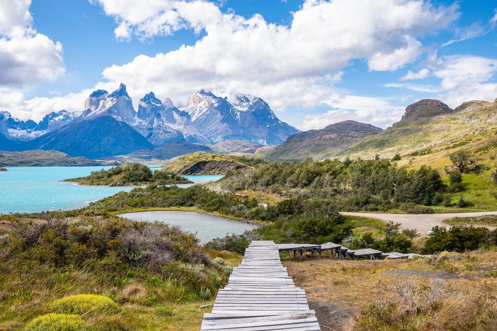 Trekkers on Patagonia's W Circuit trail