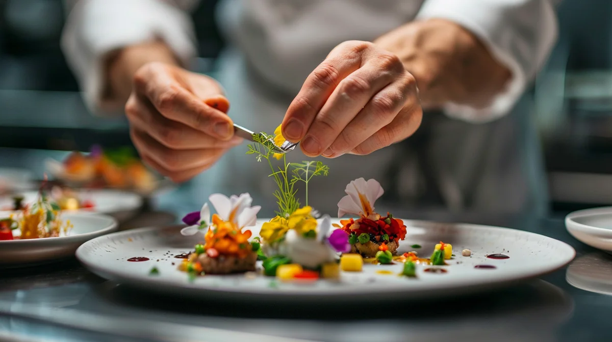 Fine dining plating — GoAtlas
